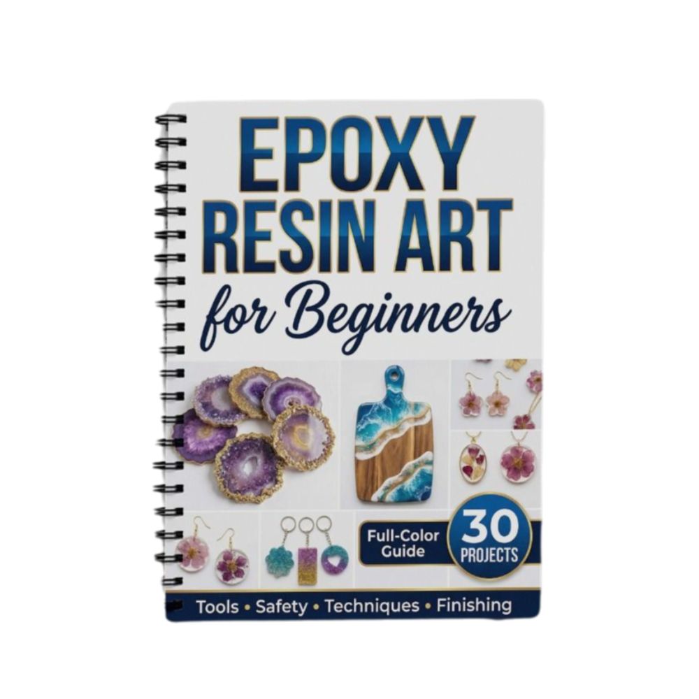 Jewelry Making For Beginners Book - Step-by-Step Epoxy Resin Art Handbook Illustrated