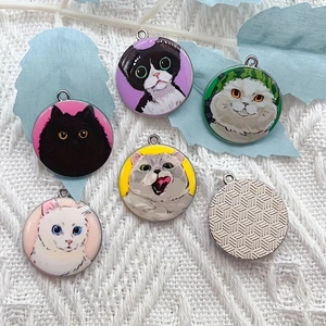 10pcs cartoon animal cat ename - Jewelry Making recension och pris