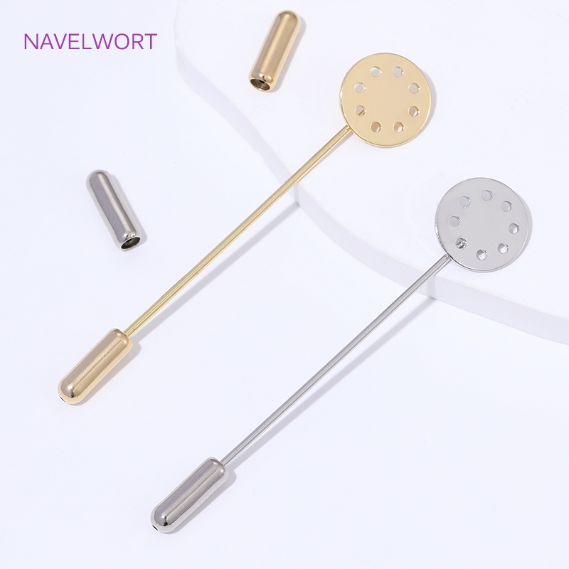 14K Gold Plated Long Brooch Sa - Jewelry Making Tray recension och pris