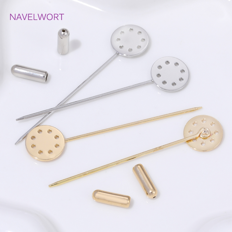 14K Gold Plated Long Brooch Sa - Jewelry Making Tray recension och pris