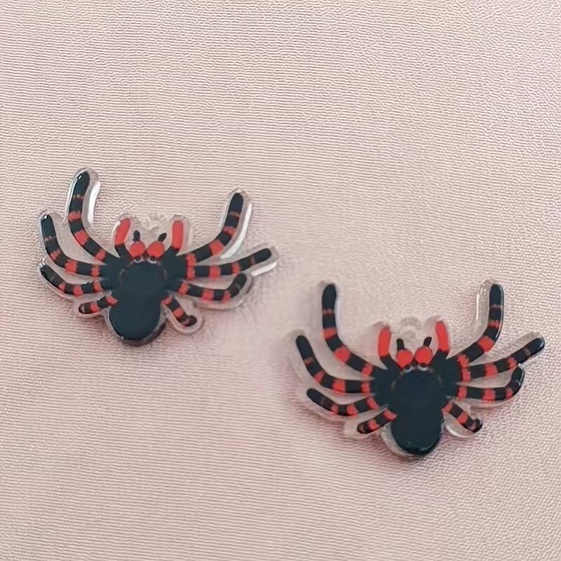 10pcs acrylic Halloween spider - Jewelry Making recension och pris