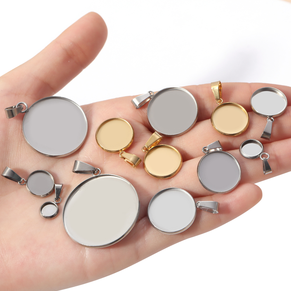 5-10pcs 6-30mm Stainless Steel - Jewelry Making Tray recension och pris