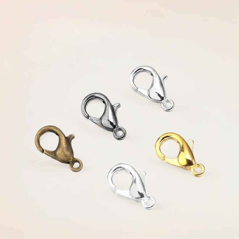 100pcs 9 12 14mm Zinc Alloy Lo - Jewelry Making Materials recension och pris