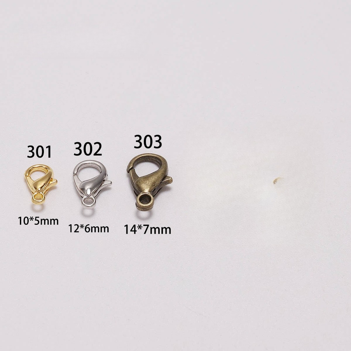 100pcs 9 12 14mm Zinc Alloy Lo - Jewelry Making Materials recension och pris