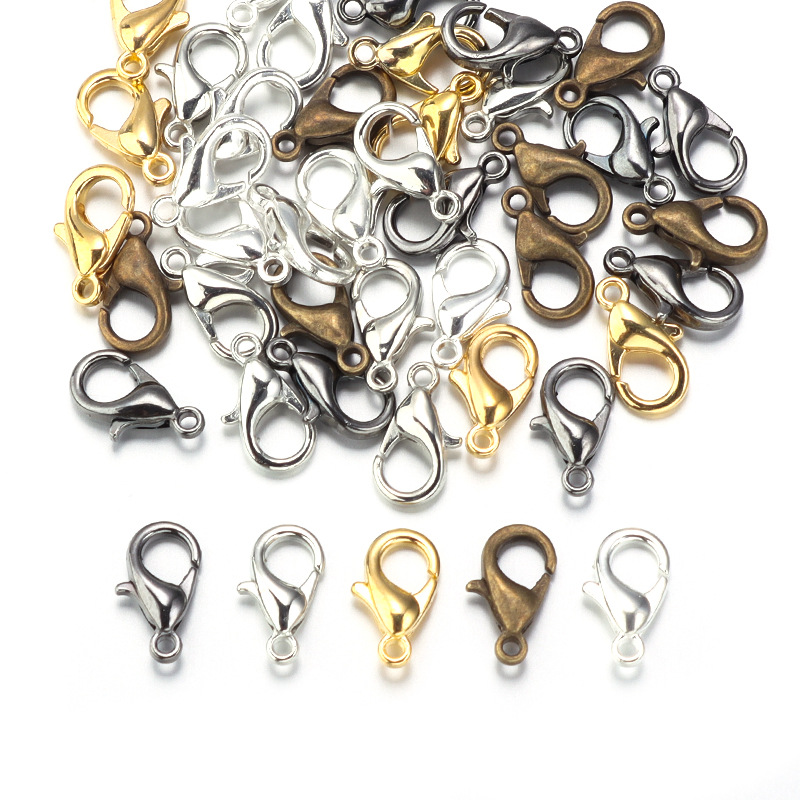 100pcs 9 12 14mm Zinc Alloy Lo - Jewelry Making Materials recension och pris