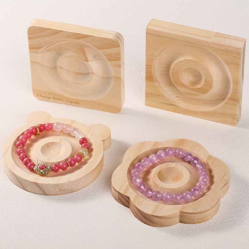 1Pc DIY Natural Wooden Beading - Jewelry Making Tray recension och pris