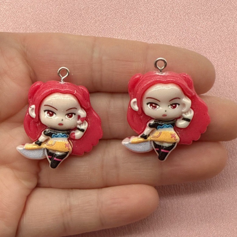 10pcs resin cartoon pendant, D - Jewelry Making recension och pris