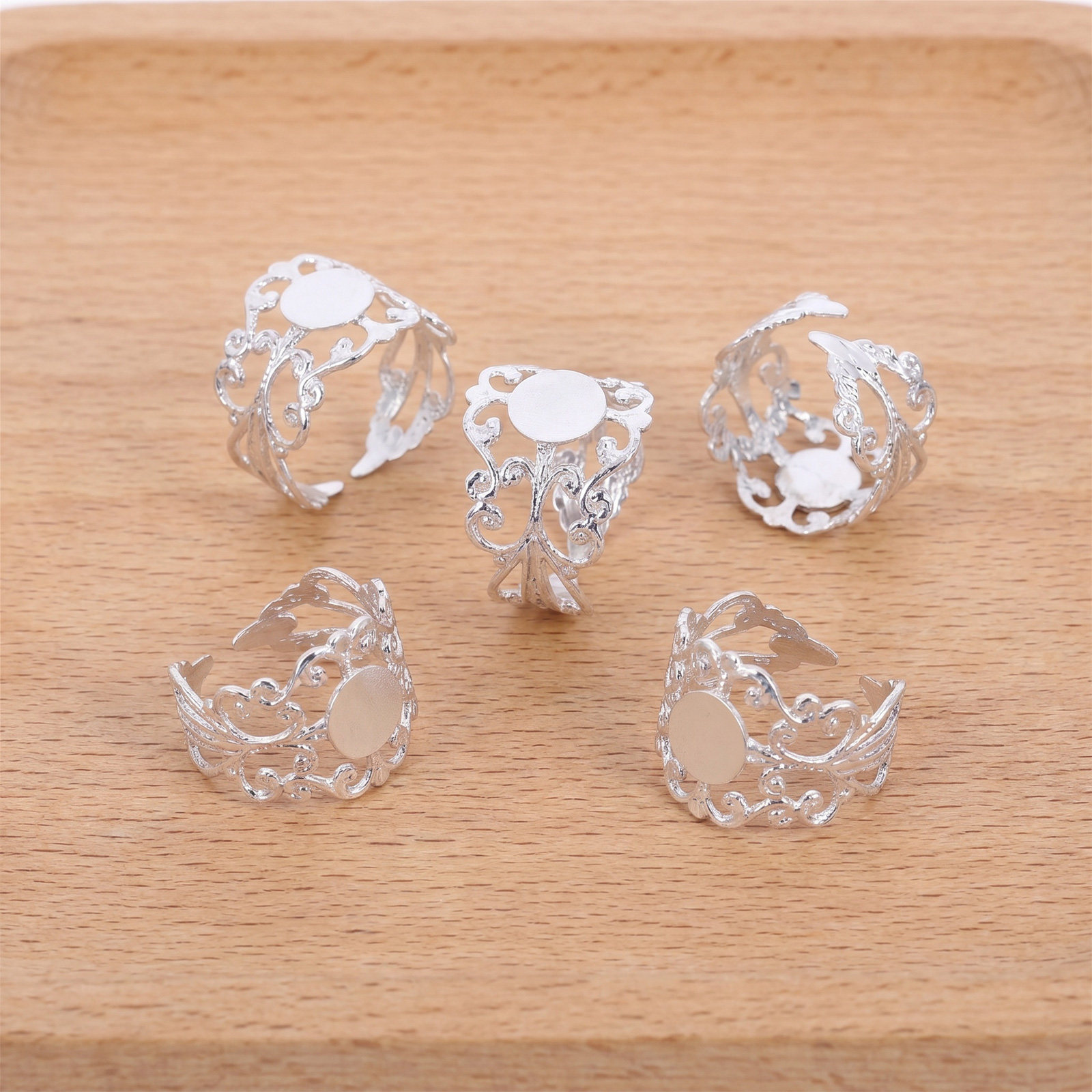 50Pcs Adjustable Oval Flatback - Jewelry Making Gemstones recension och pris