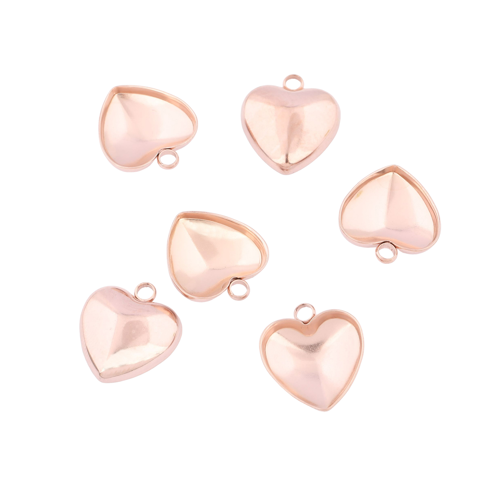 20pcs Stainless Steel 12mm Hea - Jewelry Making Tray recension och pris