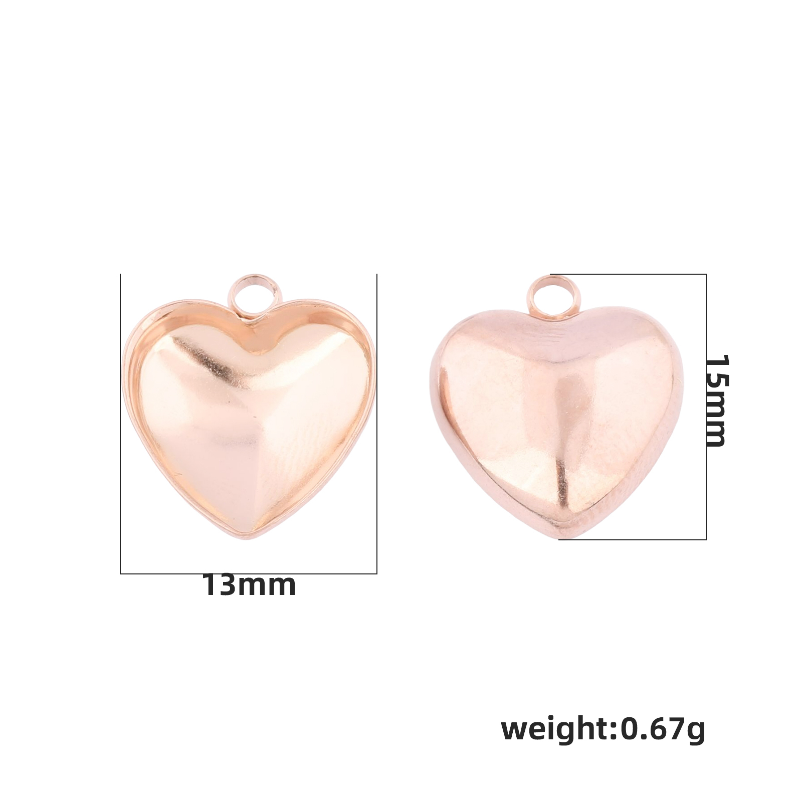 20pcs Stainless Steel 12mm Hea - Jewelry Making Tray recension och pris