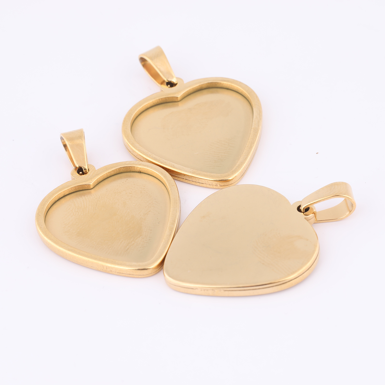 5pcs 20mm Heart Cabochon Trays - Jewelry Making Tray recension och pris