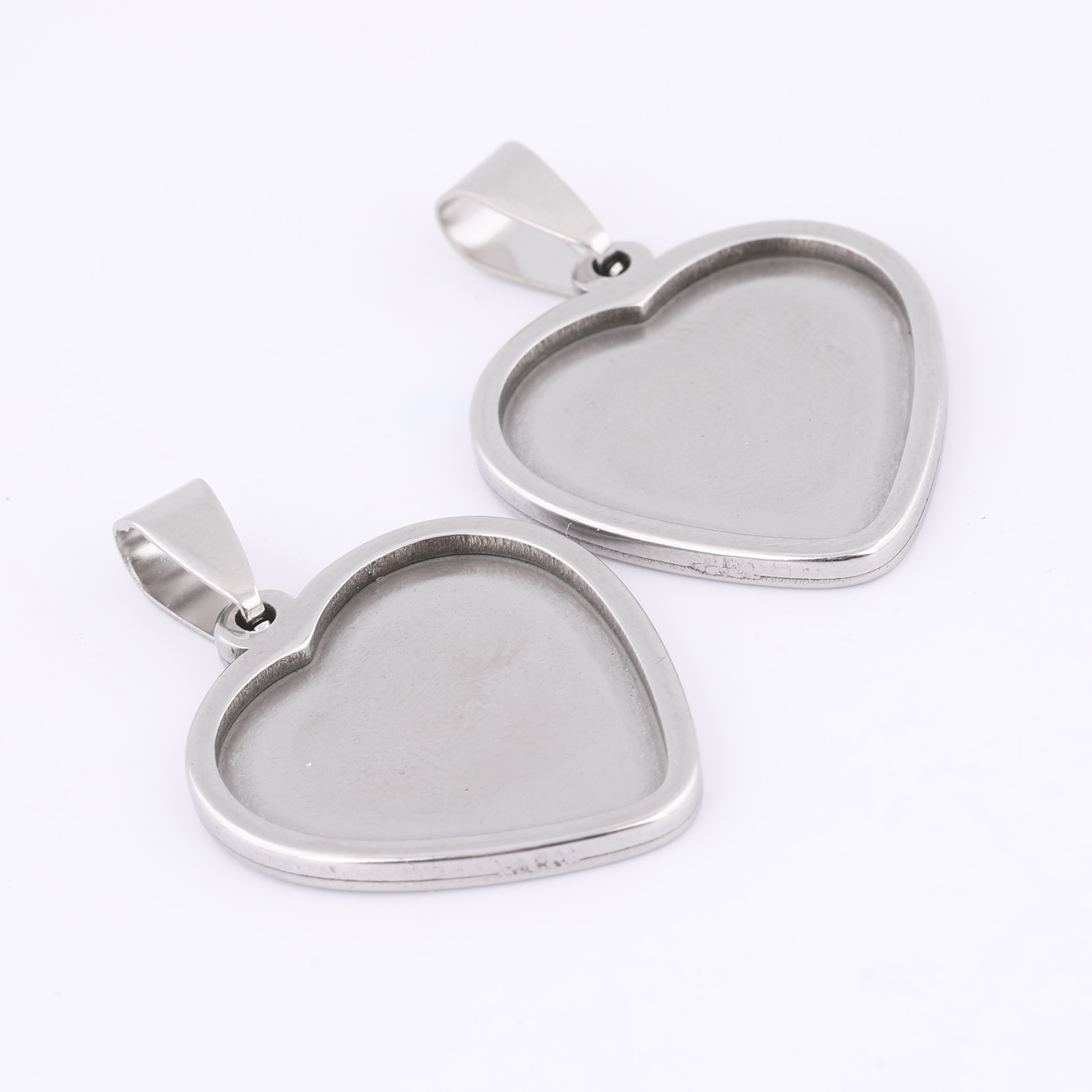5pcs 20mm Heart Cabochon Trays - Jewelry Making Tray recension och pris
