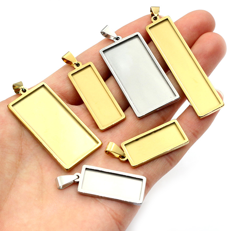 5-10pcs Stainless Steel Rectan - Jewelry Making Tray recension och pris