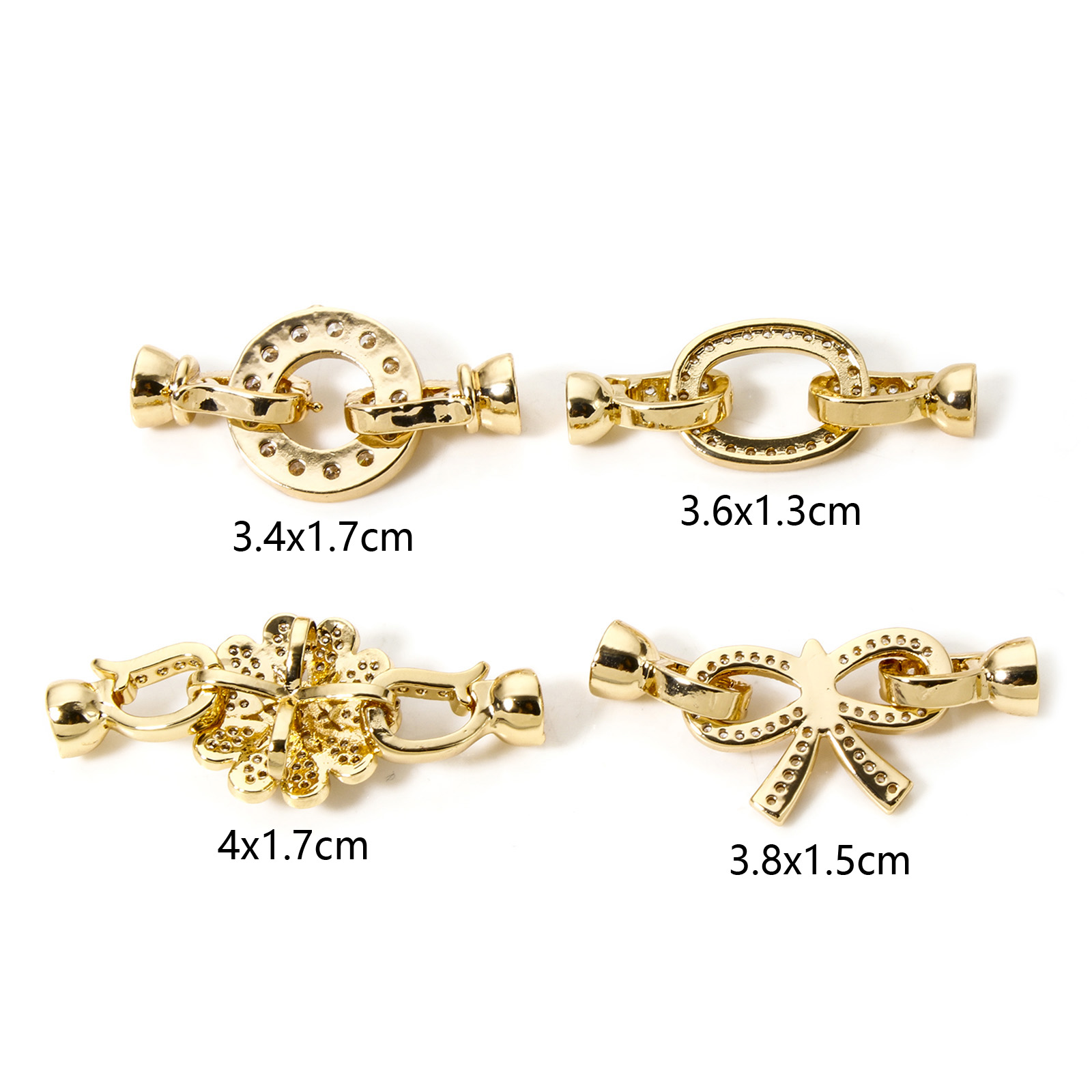1pc Brass Fold Over Clasps Gol - Jewelry Making Materials recension och pris