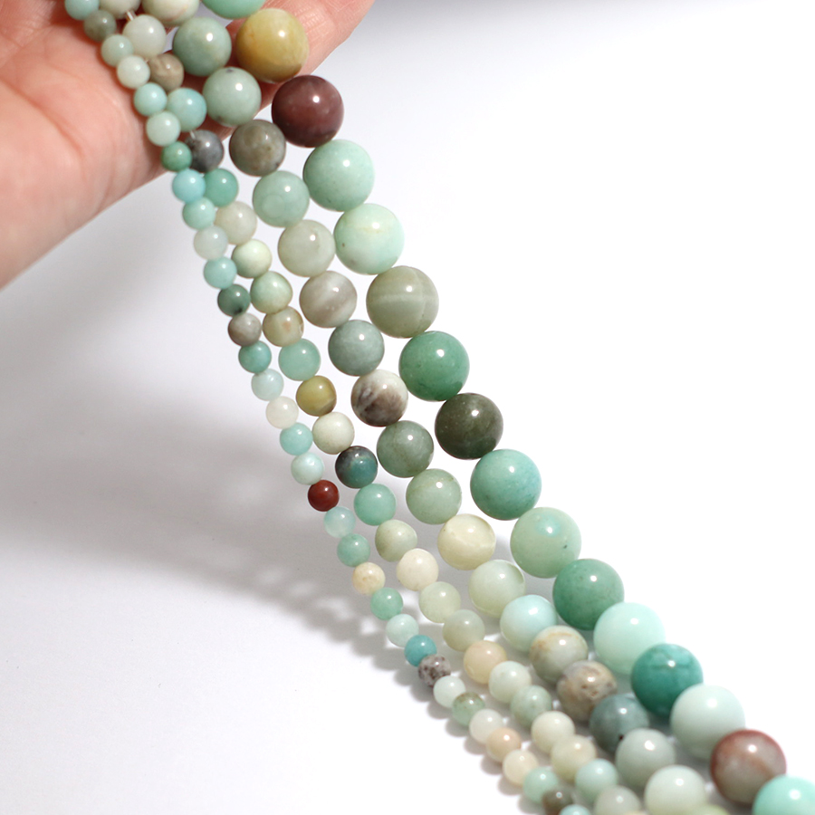 Grade A 4/6/8/10mm Natural Ama - Jewelry Making Amazon recension och pris