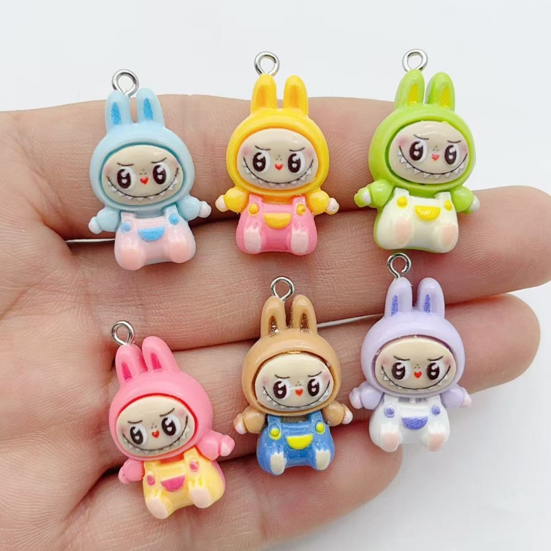 10Pcs Kawaii Rabbit Strawberry - Jewelry Making recension och pris
