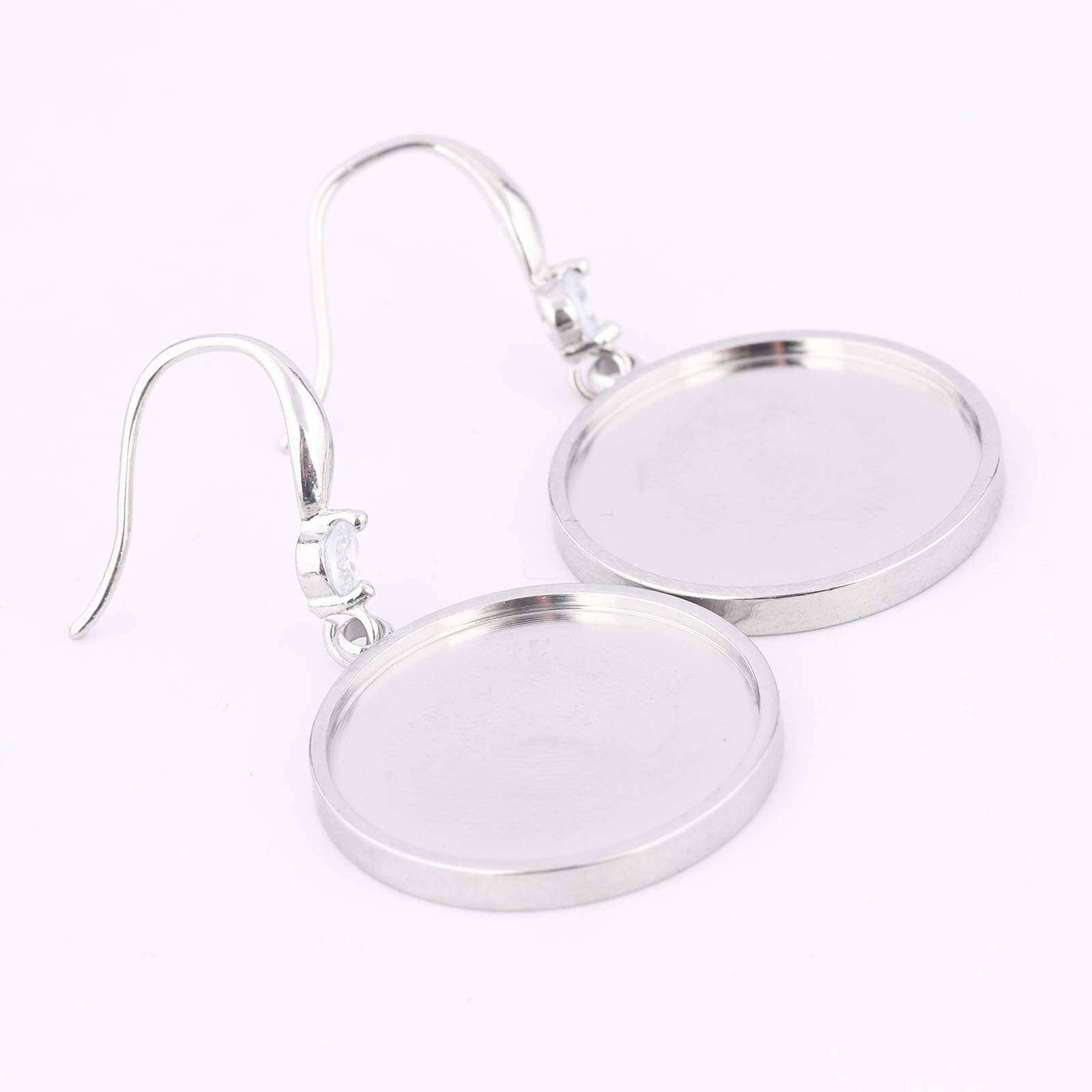 6pcs Stainless Steel Fit 20mm  - Jewelry Making Tray recension och pris