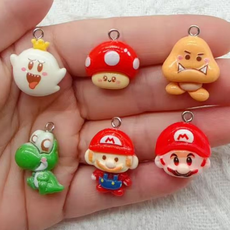 10pcs resin cartoon pendant, D - Jewelry Making recension och pris