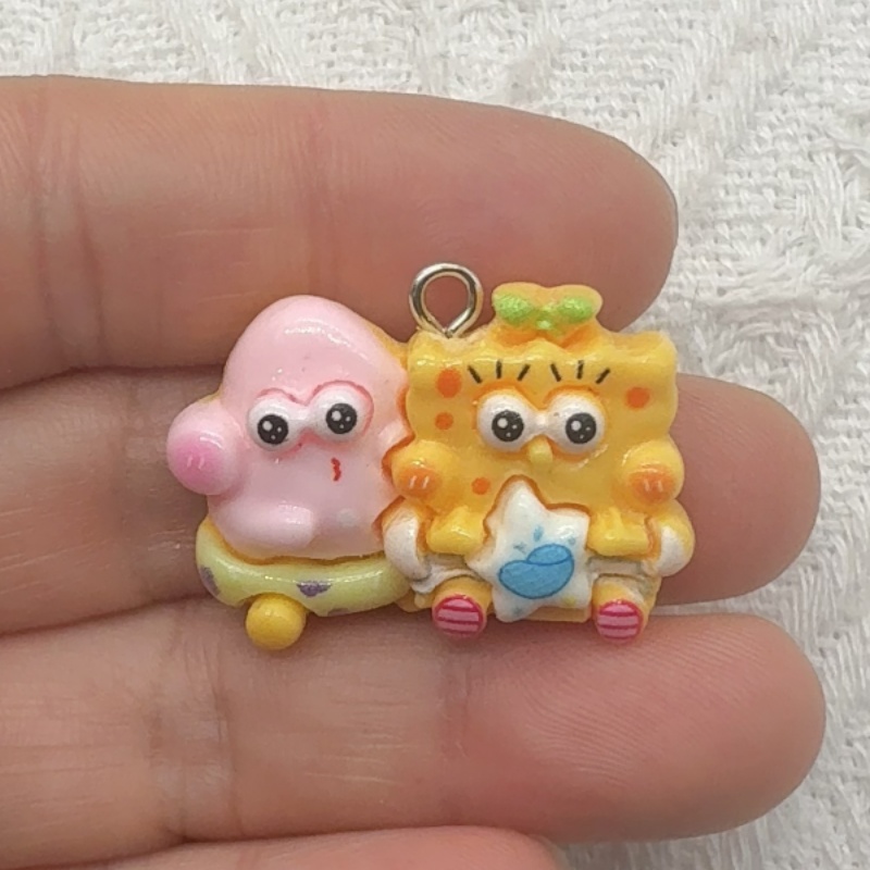 10pcs cartoon resin pendant, D - Jewelry Making recension och pris