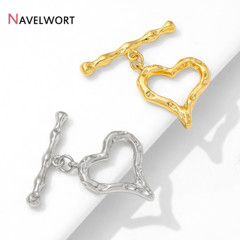 18K Gold Plated Heart Shape OT - Jewelry Making Materials recension och pris