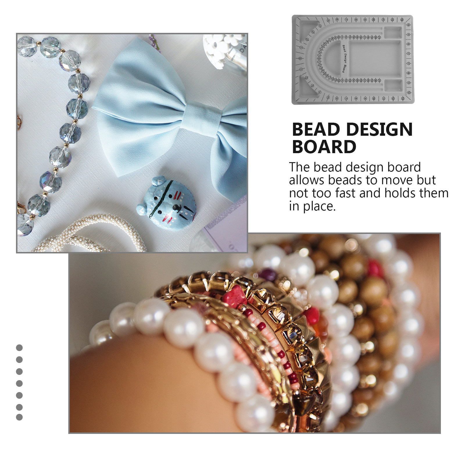 2Pcs Bead Design Board Jewelry - Jewelry Making Tray recension och pris