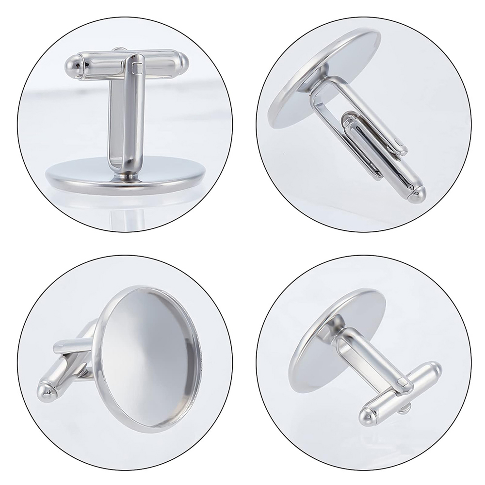 20Pcs Stainless Steel Round Cu - Jewelry Making Tray recension och pris