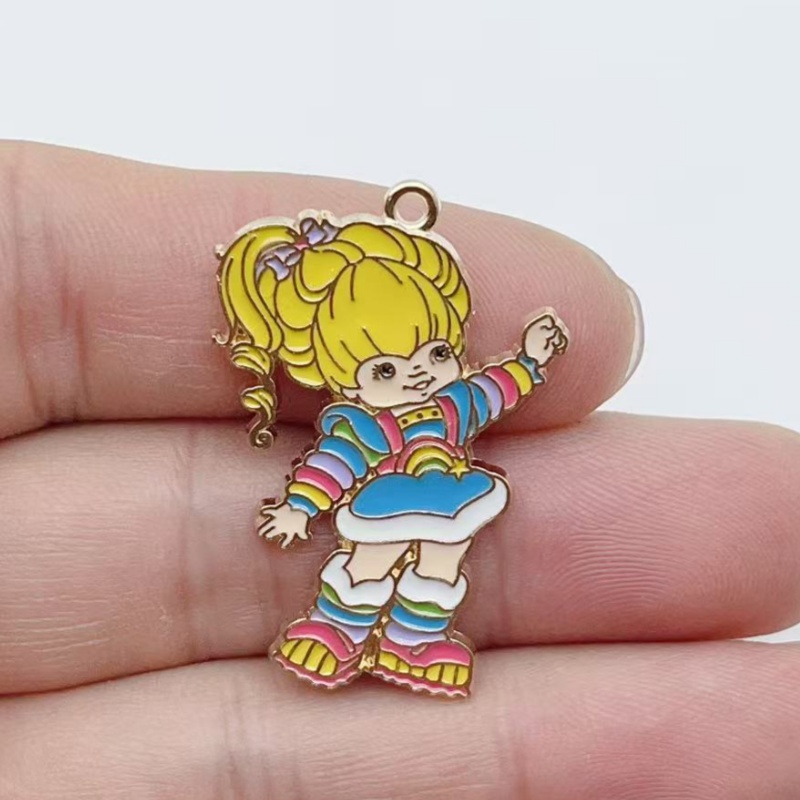 10pcs Cute Little Girl Enamel  - Jewelry Making recension och pris